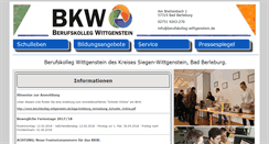 Desktop Screenshot of berufskolleg-wittgenstein.de